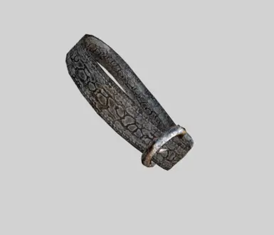 Black Snakeskin-Patterned Collar (No danger-noodles were harmed in the making of this collar :P ) 