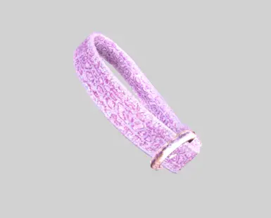 Pink Snakeskin-Patterned Collar (No danger-noodles were harmed in the making of this collar :P ) 