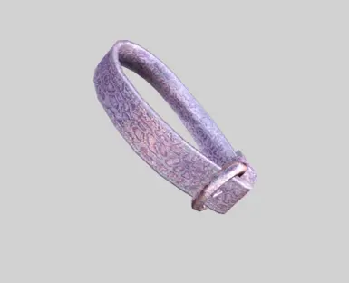 Light Purple Snakeskin-Patterned Collar (No danger-noodles were harmed in the making of this collar :P ) 
