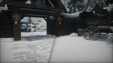 Snow and Ash roads of Skyrim