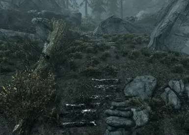 Beginning of the added stairway