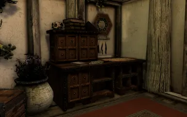 Enchanting table replaced by clutter.