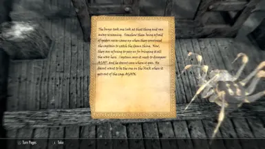 The note beside the spider's cage (1st home?)