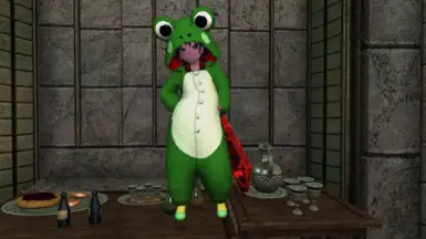 Why the frog suit?