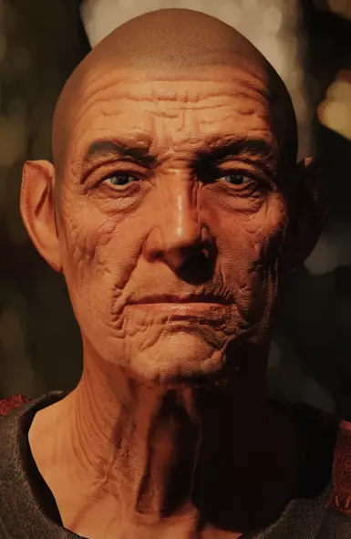 Neck seam, sorry I was unable to blend elder normal with alts skin due to how vastly different tones were :C . ALT 1 IS DOIING SOME SERIOUS LIFTING FOR THIS LAD!