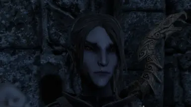 HairFemaleDarkElf05 + Vanilla Hair Remake + Improved Eyes + ENB