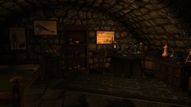 An Alchemist themed room available for one of your followers in the Meadhall's basement