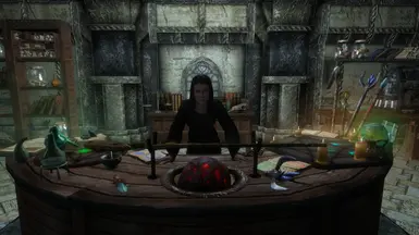 The Spell Merchant at the Temple