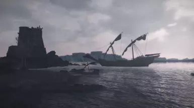 Talhik's Ship near the Solitude Lighthouse
