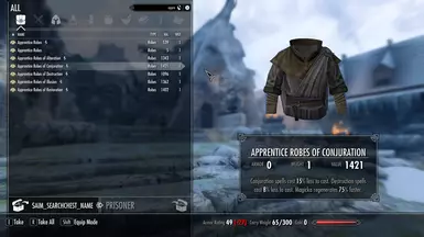 Enchanted Apprentice Robes Example