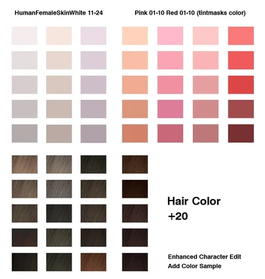add color chart