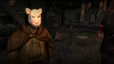 White Sheep Mask