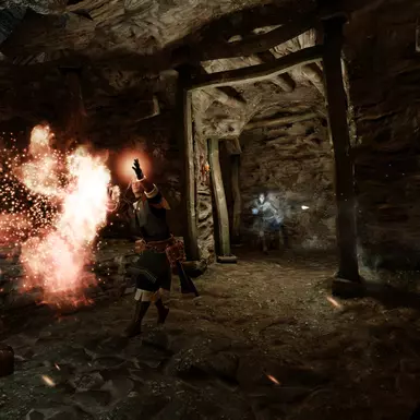The outfit the female mage in the back is wearing is called Hedge Mage Armor, highly recommend the mod and the esp tweaker mod