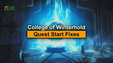 College of Winterhold Quest Start Fixes 0.4 PT-BR