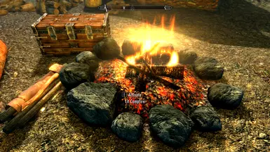 Lit Campfire
