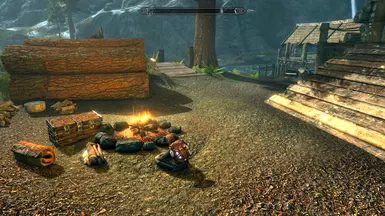 Just sitting around by the fire