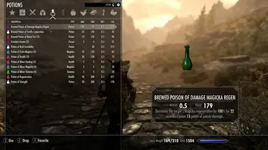 Player made potions