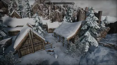 Structures of Skyrim Snowy AF - Winterhold Is Rebuilding