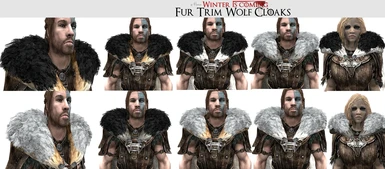 Fur Trim Wolf Cloaks