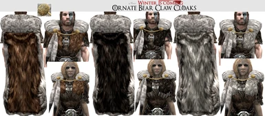 Ornate Bear Claw Cloaks