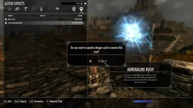 Traits can be removed by spending a dragon soul.