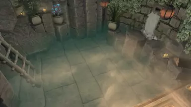 Underground bathing area