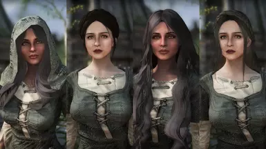 Left: Aia Aria &amp; Illdi. Right: Aia &amp; Illdi with Hair Physics