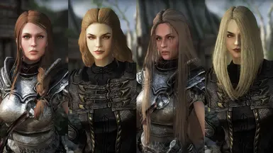 Left: Rikke &amp; Elenwen. Right: Rikke &amp; Elenwen with Hair Physics