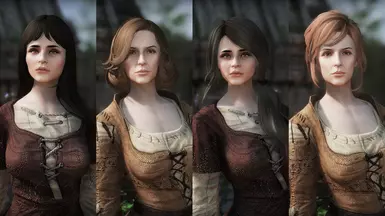 Left: Erdi &amp; Una. Right: Erdi &amp; Una with Hair Physics