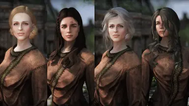 Left: Freir &amp; Silana. Right: Freir &amp; Silana with Hair Physics
