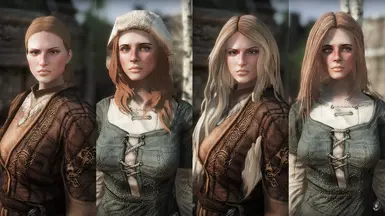 Left: Gisli &amp; Katla. Right: Gisli &amp; Katla with Hair Physics