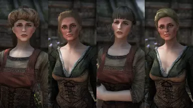 Left: Fridrika &amp; Jala. Right: Fridrika &amp; Jala with Hair Physics