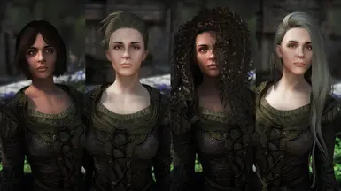 Left: Julienne &amp; Michel. Right: Julienne &amp; Michel with Hair Physics