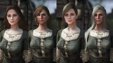 Left: Faida &amp; Olda. Right: Faida &amp; Olda with Hair Physics