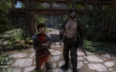 Daegon with my own bosmer preset and Kaeserius using follower Vero Darke's appearance