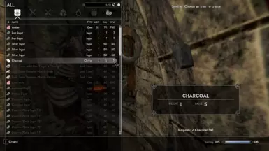 Make a bigger coal from smaller coal pieces, and can gift it to Babette (for legal reasons: this mod doesn't actually allow you to give coal to Babette))