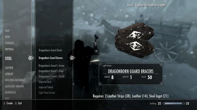 Menu Dragonborn Guard Bracers