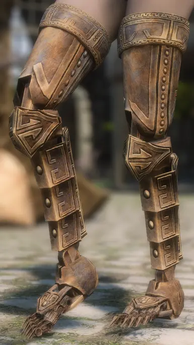 Legs with Skeletal Feet using Ancient Dwemer Metal