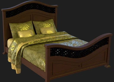 New Upperclass Bed (rendered with iRay)