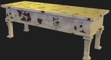 New UC Endtable (grungy) (rendered with iRay)