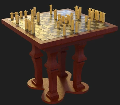 New UC Gametable and Midgame Hnefatafl (rendered with iRay)