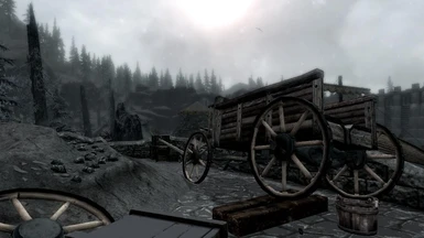Solstheim Abandoned Broken Wagon