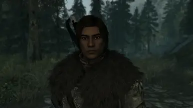 with alternate hairstyle
