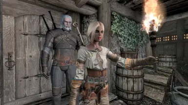 Ciri and Geralt