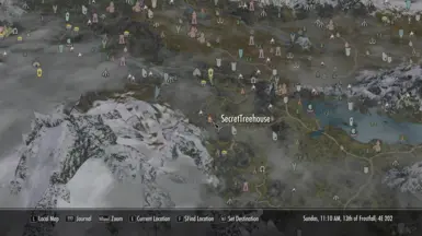 The Secret Treehouse map location.