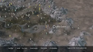Riften Lookout map location.