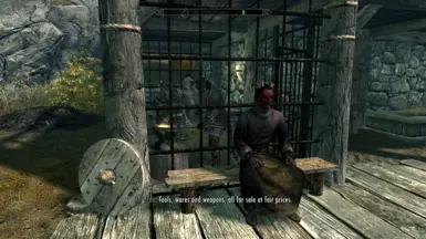 Dremora and Khajiit Merchants at Golden Hills Plantation