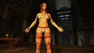 download Community Overlays 3 if you want to see her body paint!