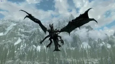 Alduin texture with high poly mesh