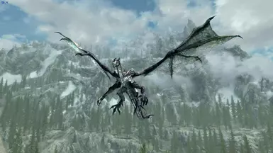 Snow dragon texture with high poly mesh